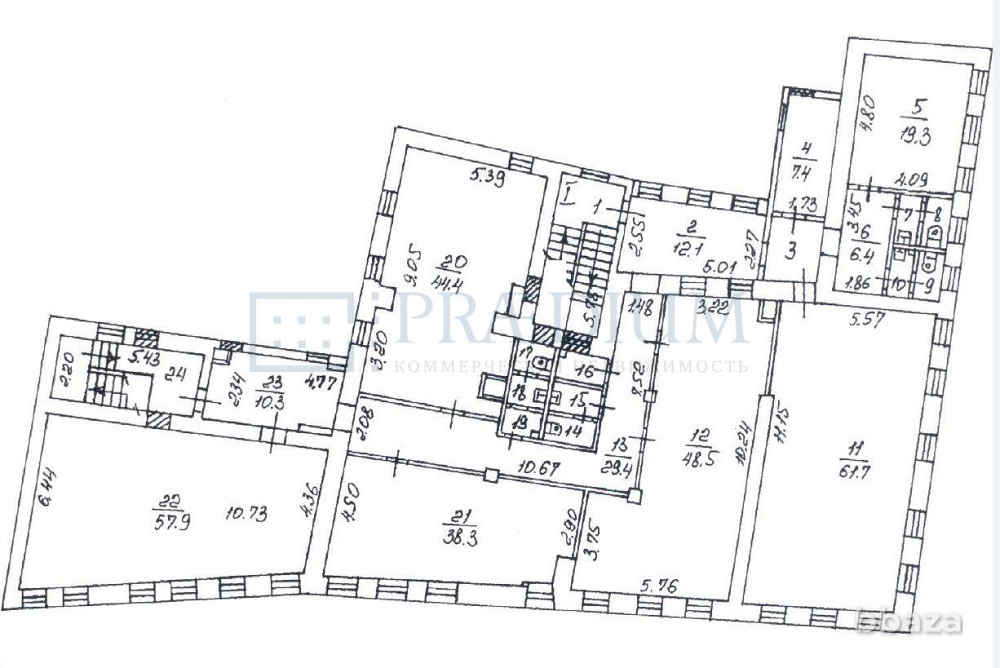 Сдается офисное помещение 1303 м² Москва - изображение 10