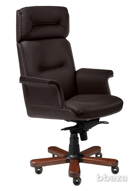 Кресло премиум руководителя Стил Нотабл А натуральная кожа Балашиха - изображение 1