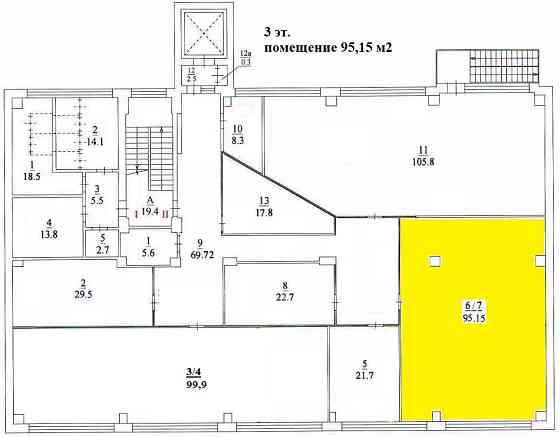 Аренда офиса 95.15 м2 в СВАО (БЦ "Pilot House"). Москва