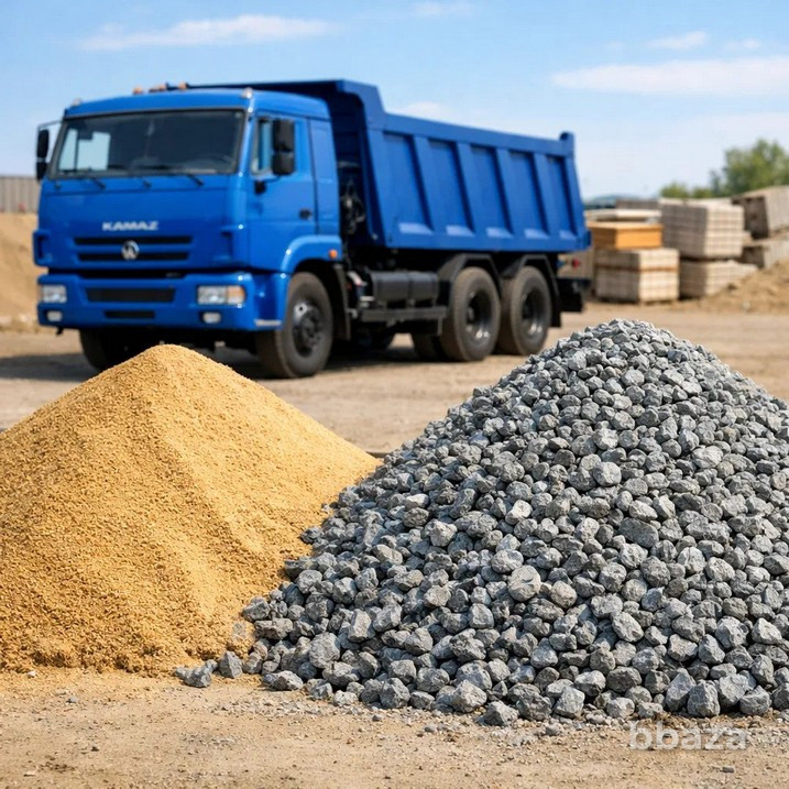 Доставка песка и щебня в Батайске. Честный объем, быстро! Батайск - изображение 1