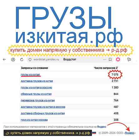 Грузы Из Китая .РФ - купить домен для логистики и доставки грузов из Китая Москва