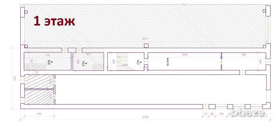 Сдам в аренду помещение свободного назначения в Новосибирске 140 кв.м Новосибирск - изображение 2