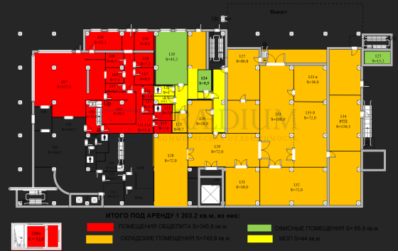 Сдается офисное помещение 10889 м² Москва