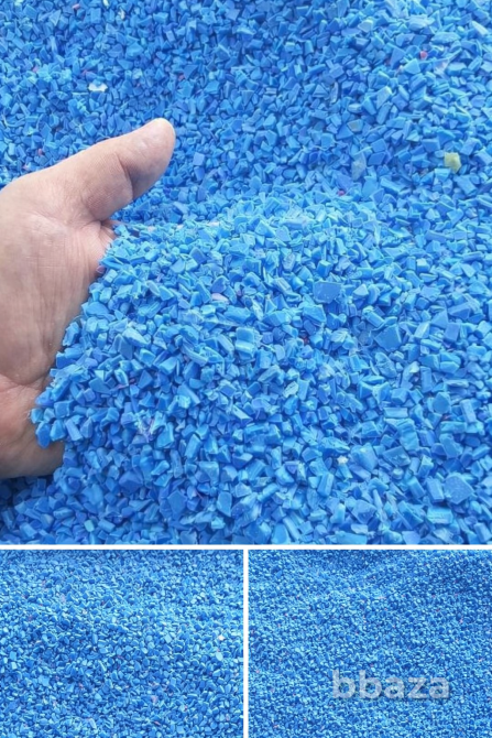 Продам дробленку ПП . Цвет синий. Однородная. Мытая. Тщательно высушенная. Москва - изображение 1