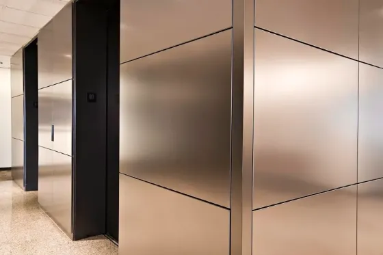 Пластик конструкционный компакт HPL Металлизированный, декоративные панели Москва