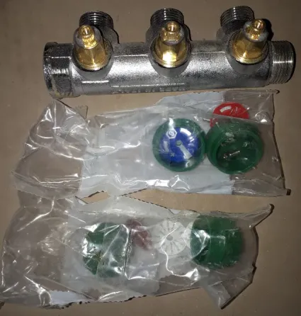 Коллектор регулирующий 3/4" 3 выхода 1/2" наружная резьба STOUT Москва