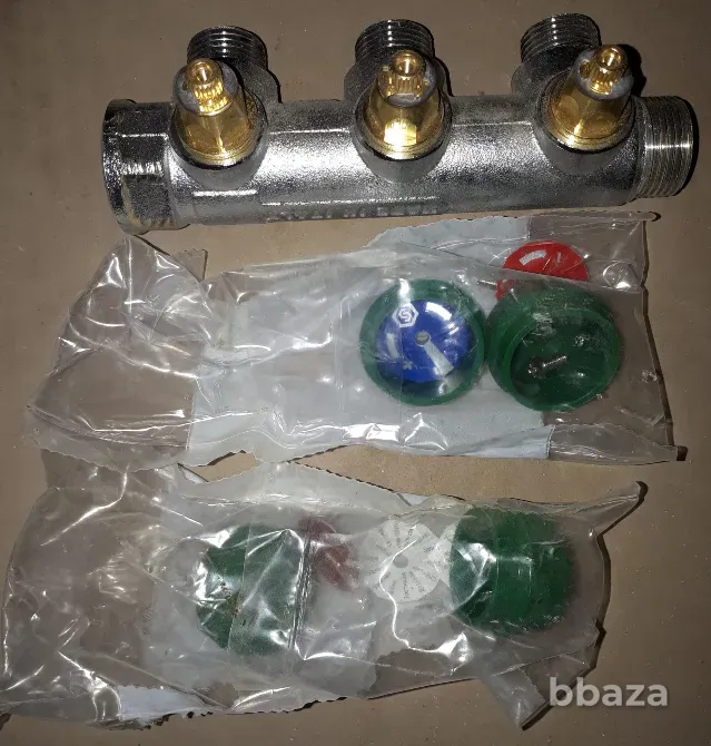 Коллектор регулирующий 3/4" 3 выхода 1/2" наружная резьба STOUT Москва - изображение 4