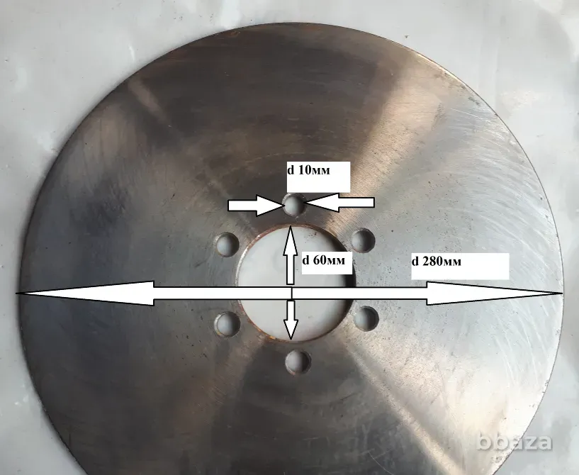 Стальные фланцы барабана электродвигателя для намотки троса ф280 мм Москва - изображение 2