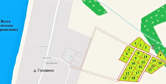Продаем 22 земельных участка под поселок на Волге Москва