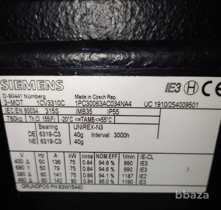 Насос Grundfos NB 250-500/485 новый, док-ты, 1,2 млн, СПб Санкт-Петербург - изображение 4
