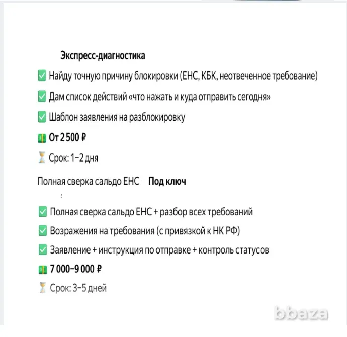Сверка с ФНС и разбор блокировок/списаний счета Чебоксары - изображение 1