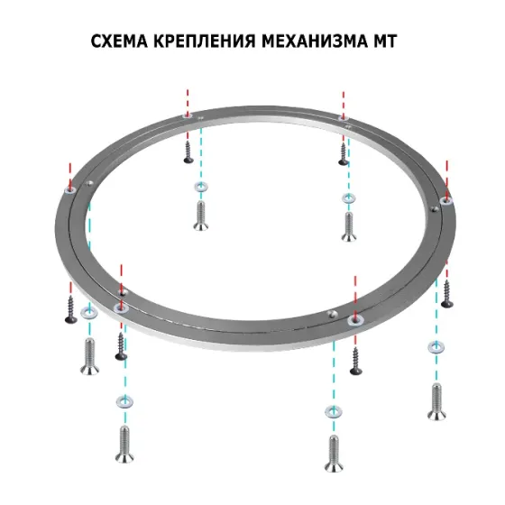 Кольцевые подшипники с резьбовыми отверстиями для поворота стола Москва