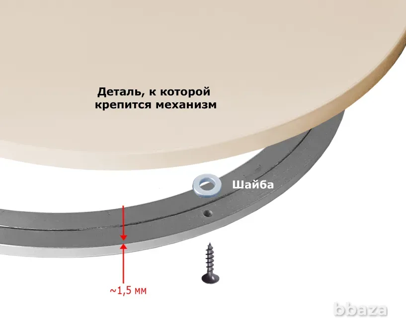 Кольцевые подшипники с резьбовыми отверстиями для поворота стола Москва - изображение 10