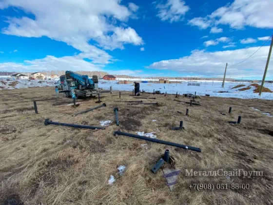 Винтовые сваи 76х3 мм от завода оптом и в розницу с монтажом Челябинск