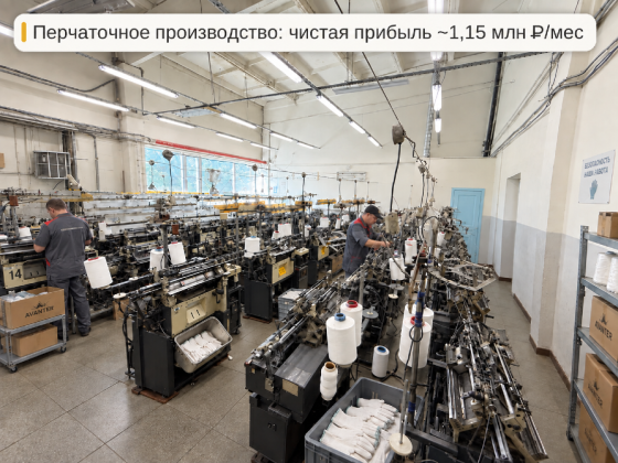 Готовый бизнес: Перчаточное производство Новоуральск
