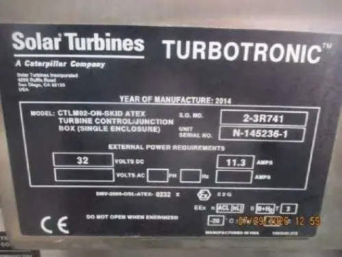 Турбина газовая Titan 250 (T250-30000S) в комплектации «Solar Turbines» Санкт-Петербург