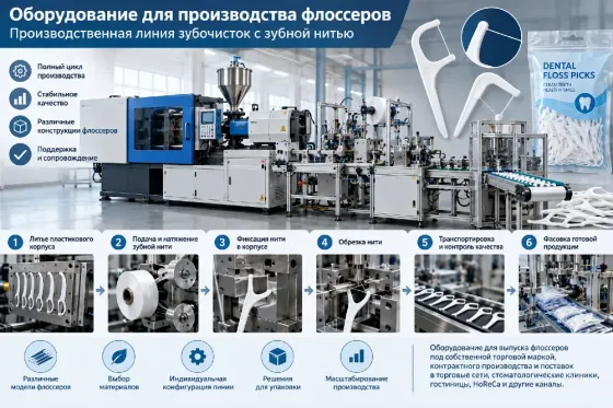 Dental Floss Pick Manufacturing Equipment – Technology and Production Proce Санкт-Петербург