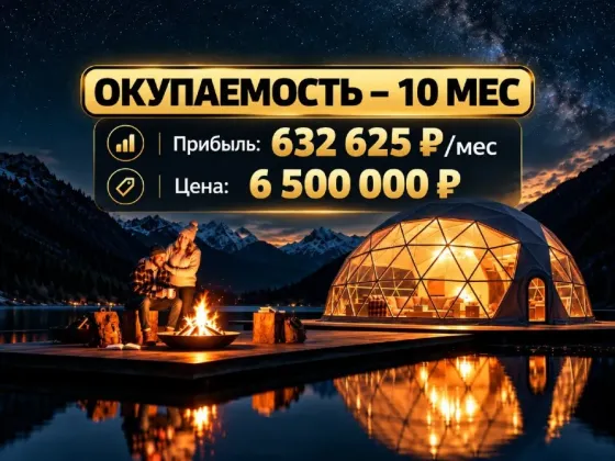 Готовый бизнес Производство геокуполов. 632к чп/мес Челябинск