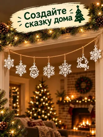 Новогодние снежинки — частичка зимней сказки арт. 1892050094 Иркутск