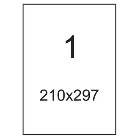 Самоклеящиеся этикетки ProMega label, 210х297 Раменское