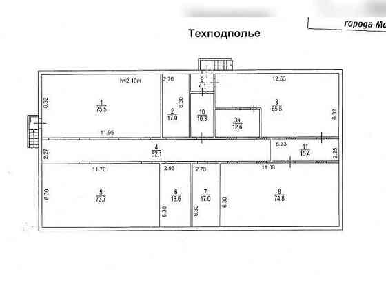 Торговое помещение 1673.5 м2 в аренду Москва