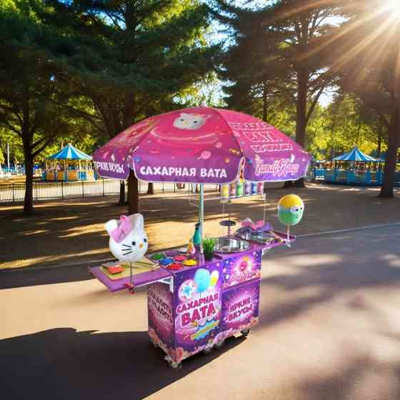 Аппарат сахарной ваты CANDYMAN GAS PRO (газовый) для уличной торговли Москва