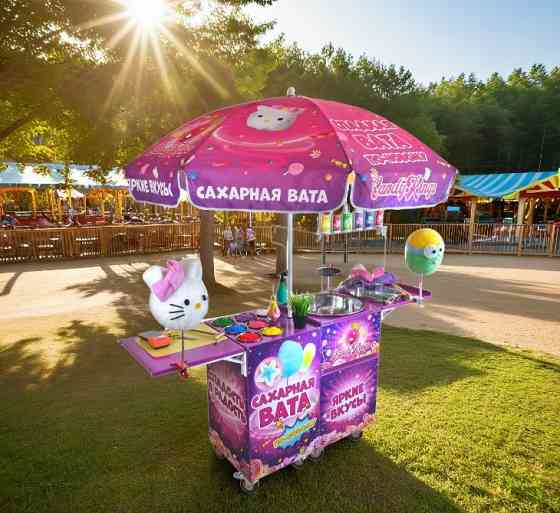 Аппарат сахарной ваты CANDYMAN GAS PRO (газовый) для уличной торговли Москва