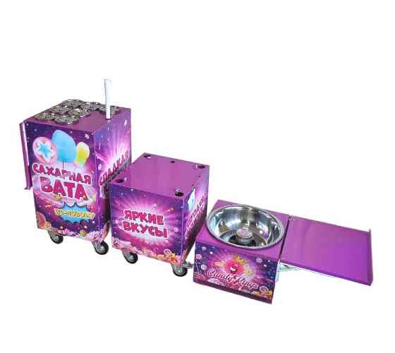 Аппарат сахарной ваты CANDYMAN GAS PRO (газовый) для уличной торговли Москва