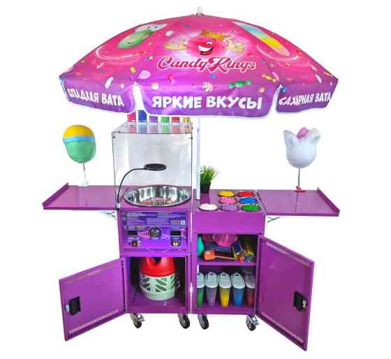 Аппарат сахарной ваты CANDYMAN GAS PRO (газовый) для уличной торговли Москва