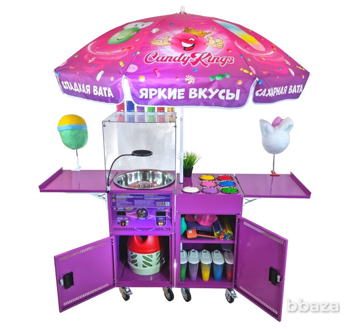 Аппарат сахарной ваты CANDYMAN GAS PRO (газовый) для уличной торговли Москва - изображение 3