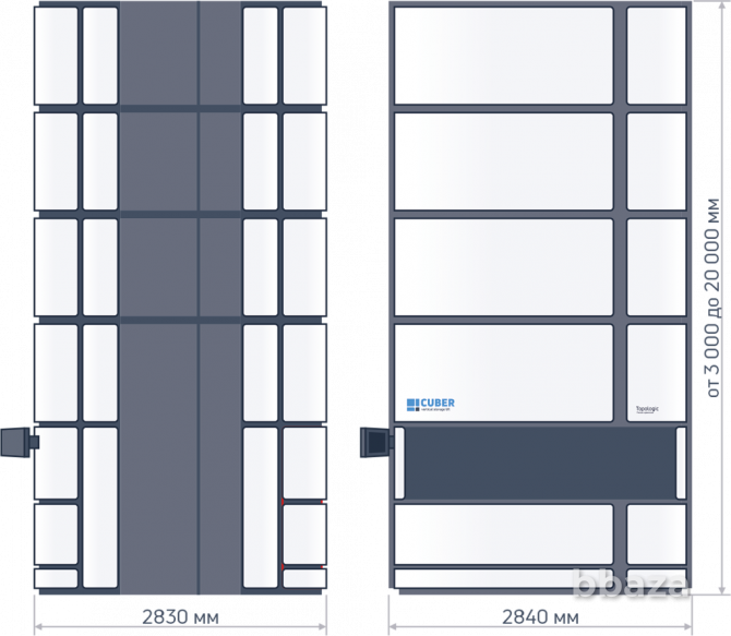 Автоматизированный склад лифтового типа CUBER компании CSort Самара - изображение 3