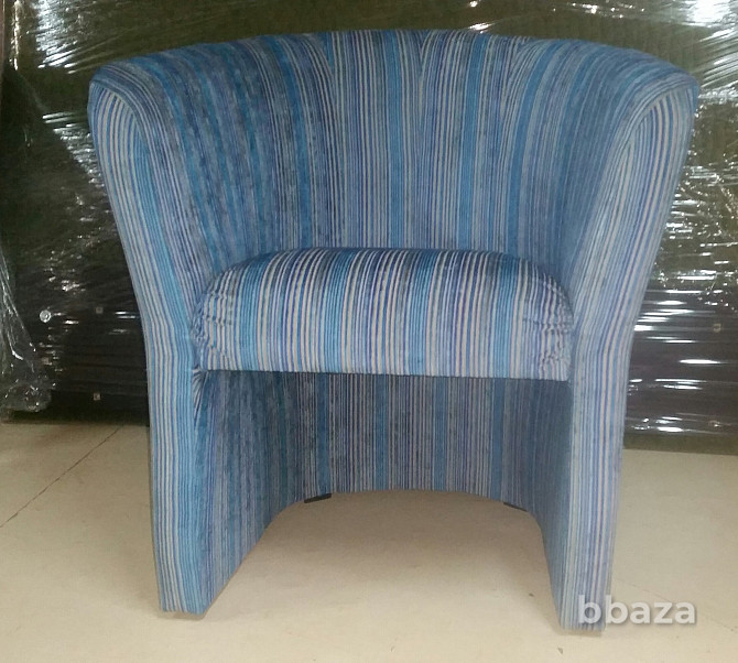 Голубое полосатое кресло Москва - photo 1