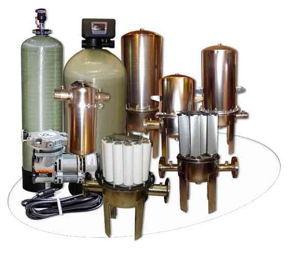 Промышленный мультипатронный фильтр нержавеющий Ресурс-11П-Фл (20") Москва