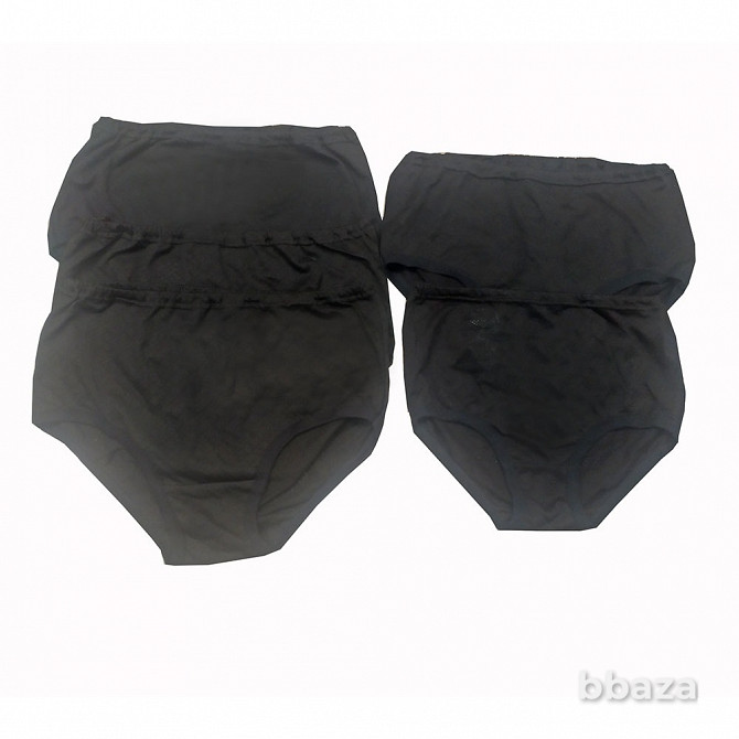 Трусы женские из хлопка черные 5шт в упаковке Москва - photo 1