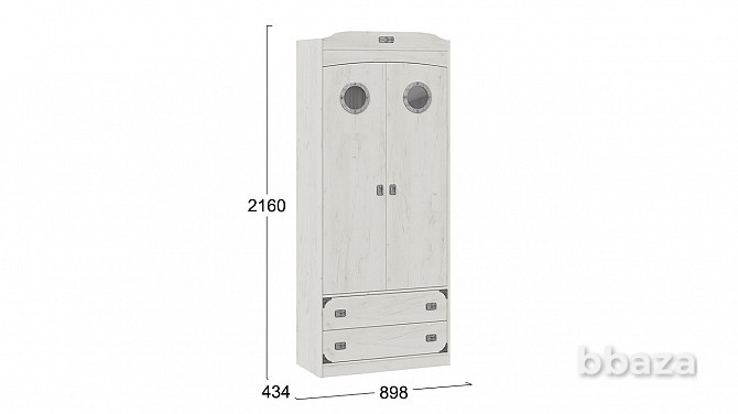 Шкаф комбинированный для одежды с иллюминатором «Калипсо» - СМ-389.07.022 Москва - photo 2