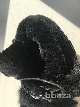 Ботинки новые мужские зима кожа черные 43 размер сапоги внутри овчина верх Москва - photo 9