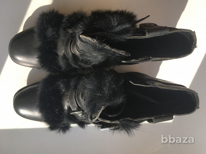 Ботинки новые мужские зима кожа черные 43 размер сапоги внутри овчина верх Москва - photo 6