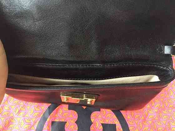 Клатч tory burch черный кожа сумка женская аксессуар оригинал кожаная бренд Москва