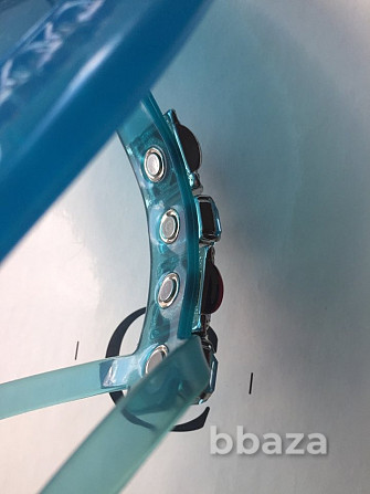 Сланцы сандалии новые casadei италия 39 размер голубые силикон стразы сваро Москва - photo 7