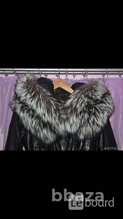 Пуховик куртка новая fashion furs италия 44 46 s m кожа черный мех чернобур Москва - photo 3