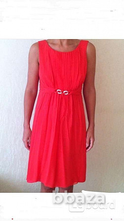 Платье новое luisa spagnoli италия размер м 46 шёлк коралл стразы сваровски Москва - изображение 1