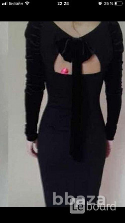 Платье футляр новое м 46 чёрное миди по фигуре ткань плотная вечернее барха Москва - photo 3