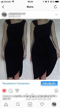 Платье футляр новое sisley 44 46 м черное сарафан вискоза миди длина по фиг Москва - photo 3