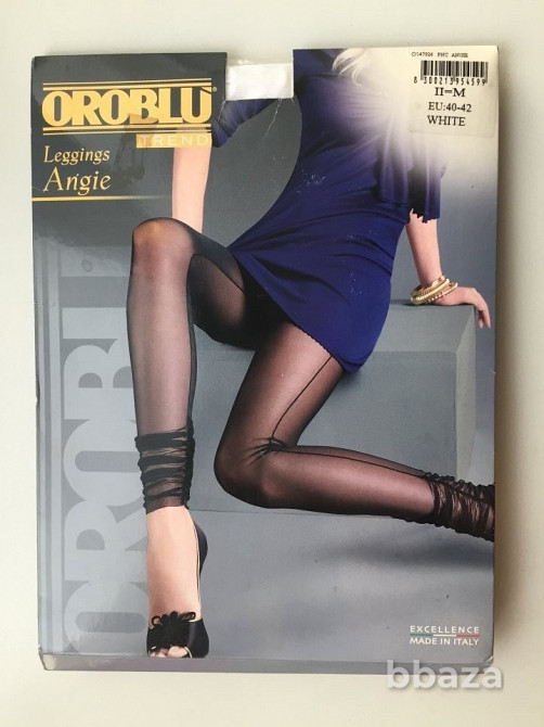 Лосины новые oroblu 46 м белые сетка стретч брюки леггенсы леггинсы легенсы Москва - изображение 1