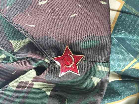 Пилотка женская новая хлопок зеленая защитный цвет звезда шапка Москва