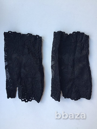 Перчатки митенки кружева чёрные стретч гипюр без пальцев женские аксессуары Москва - photo 4