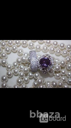 Кольцо новое серебро 19 размер камень аметист фиолетовый сиреневый камни св Москва - photo 2