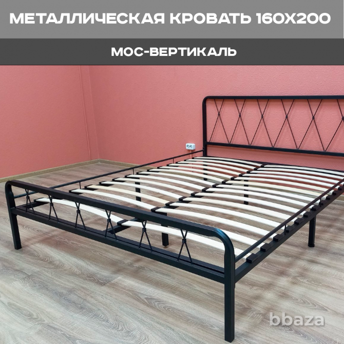 Металлическая кровать двуспальная Клэр 160x200 Москва - photo 3
