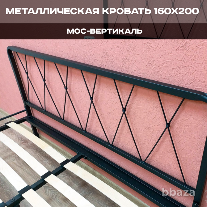 Металлическая кровать двуспальная Клэр 160x200 Москва - photo 7
