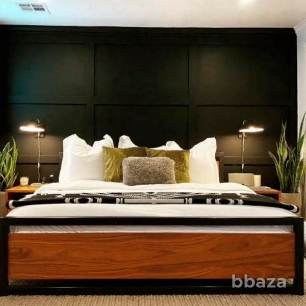 Кровать Брайтон 180х200 черно-коричневого цвета Москва - photo 5